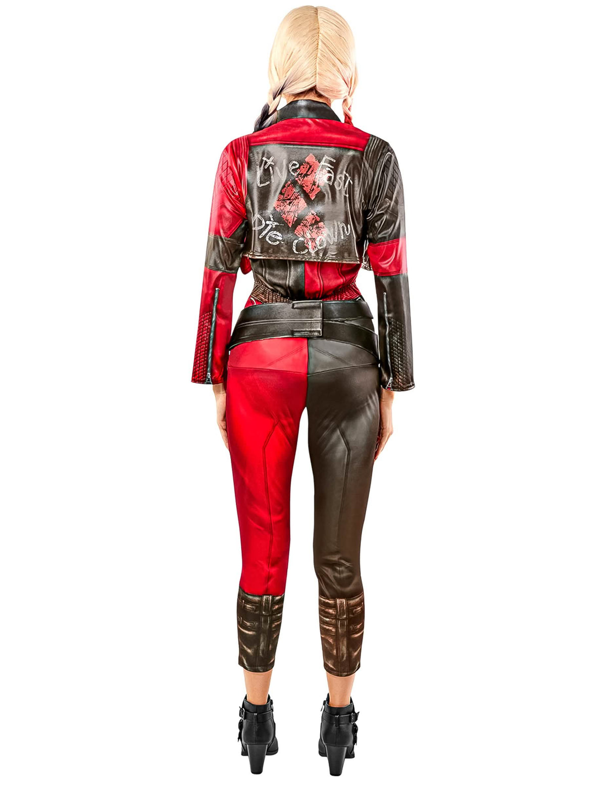 Pogled od zadaj na kombinezon kostuma Harley Quinn Suicide squad 2