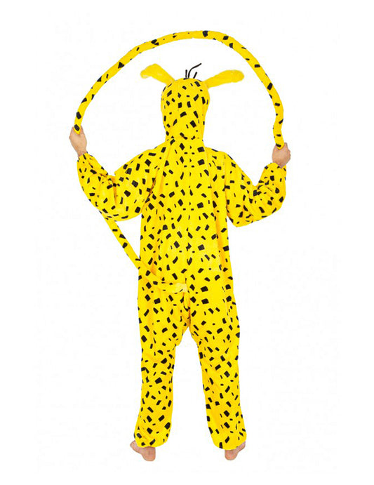 Vue de dos du déguisement combinaison Marsupilami pour enfant