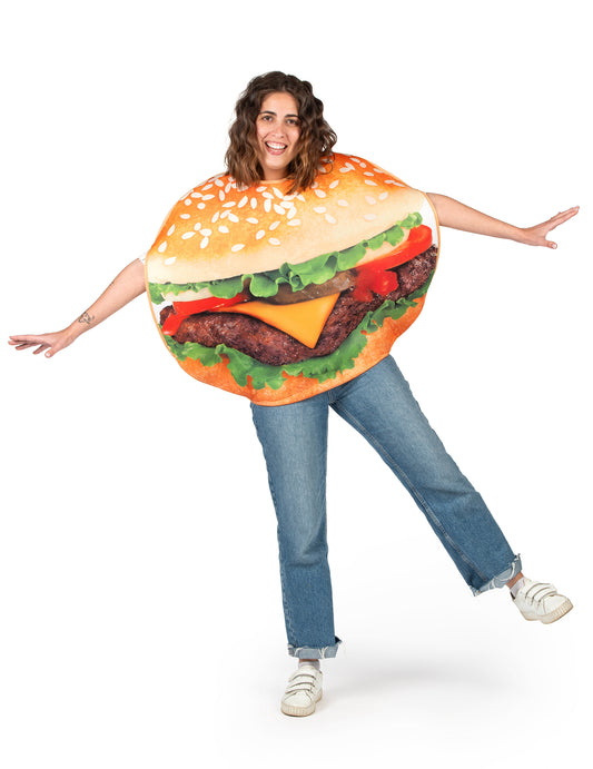 Vue d'ensemble du déguisement de burger