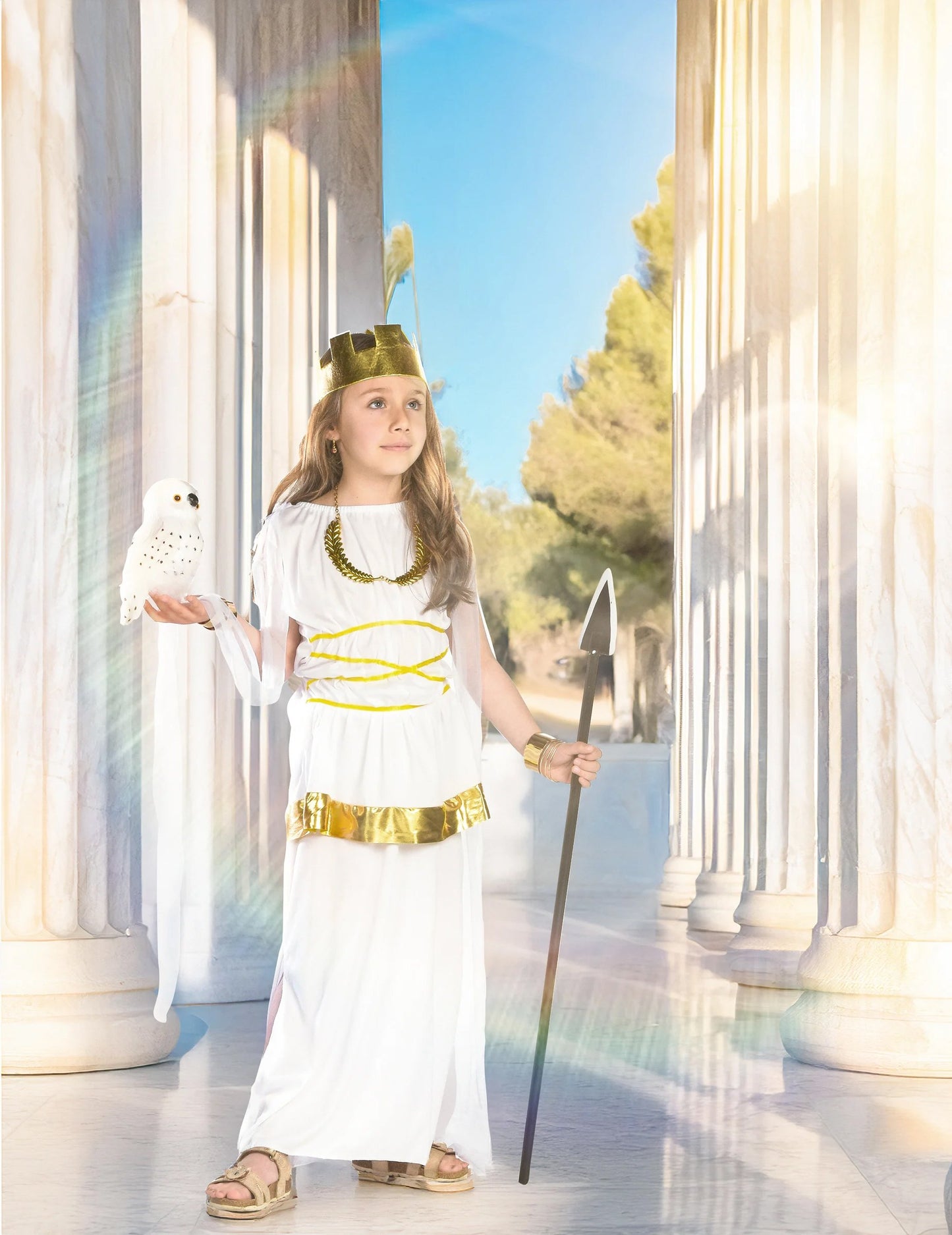 Boginja hčerke Atene preoblečena