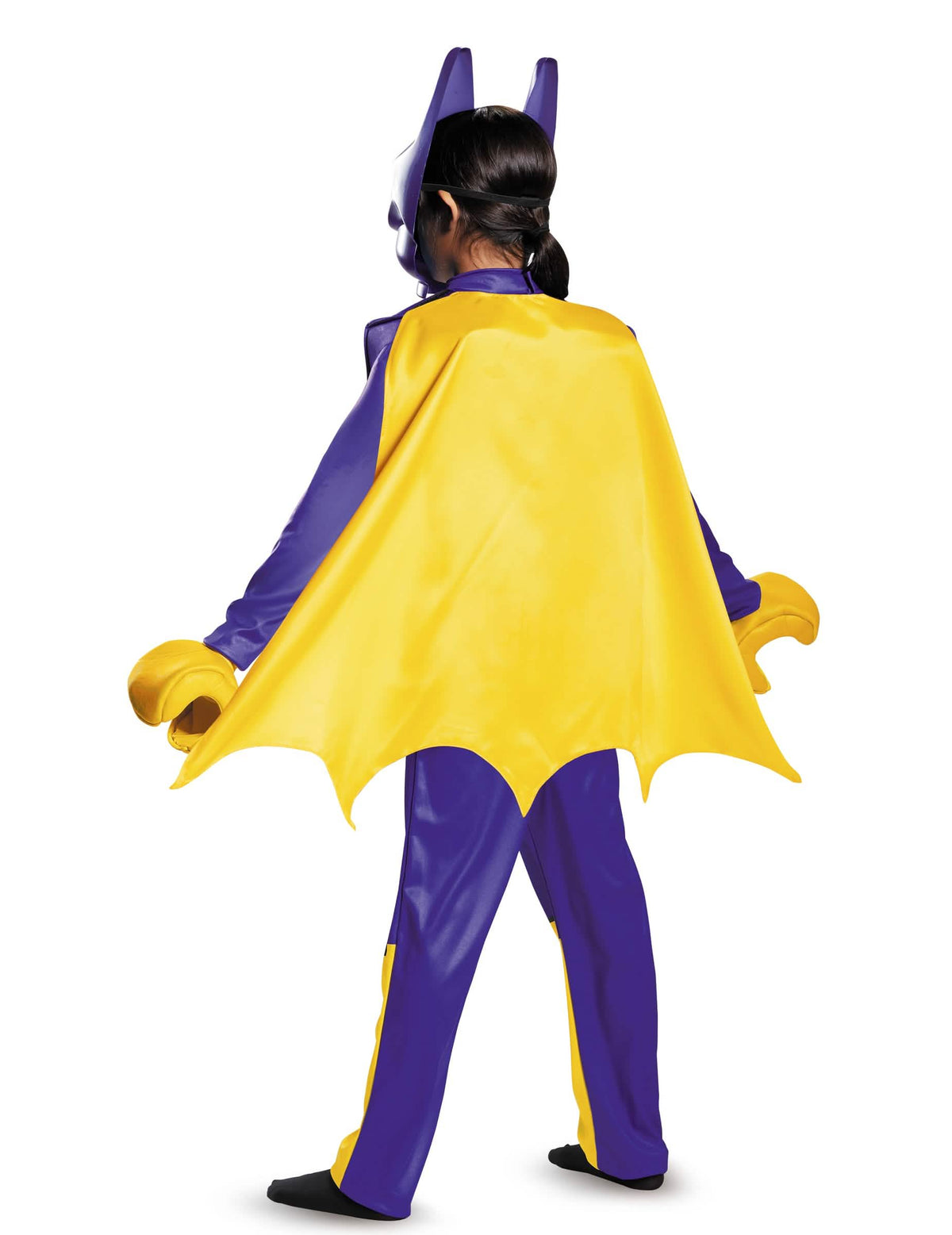 Pogled od zadaj na otroški delux kostum Batgirl LEGO Movie