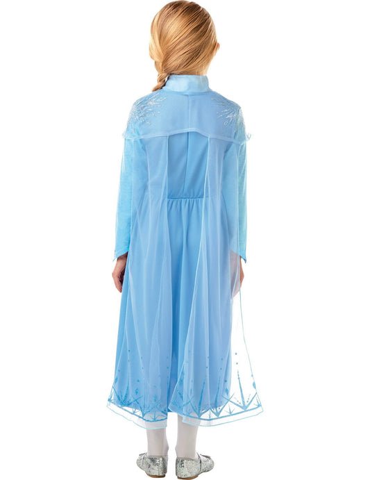 Pogled od zadaj na preobleko Elsa Frozen 2
