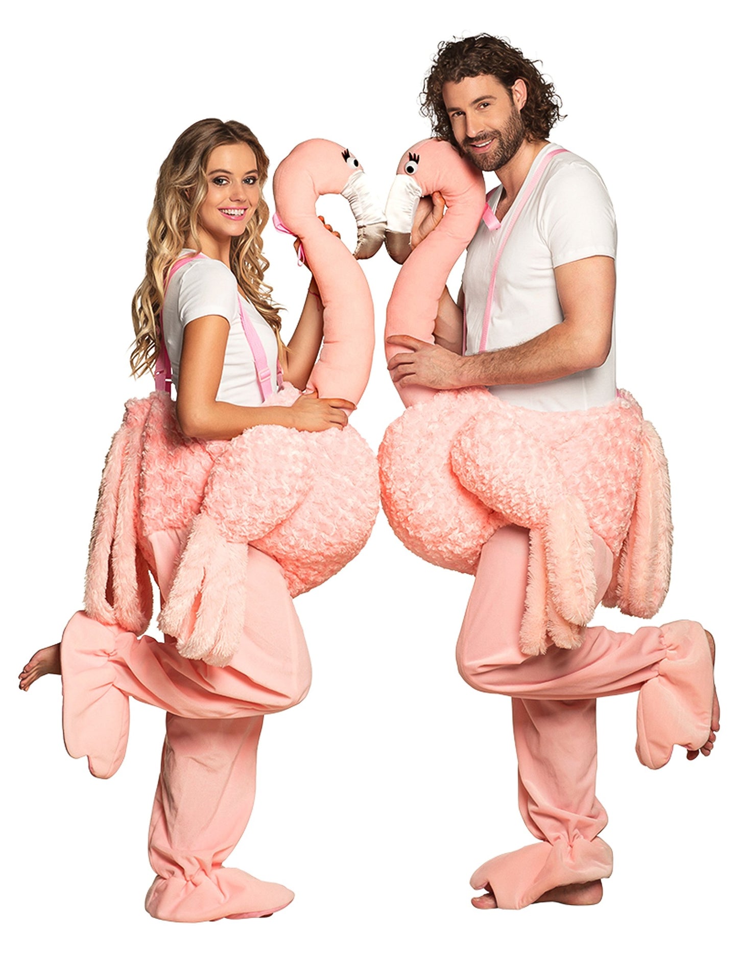 Déguisement à dos de flamant rose adulte