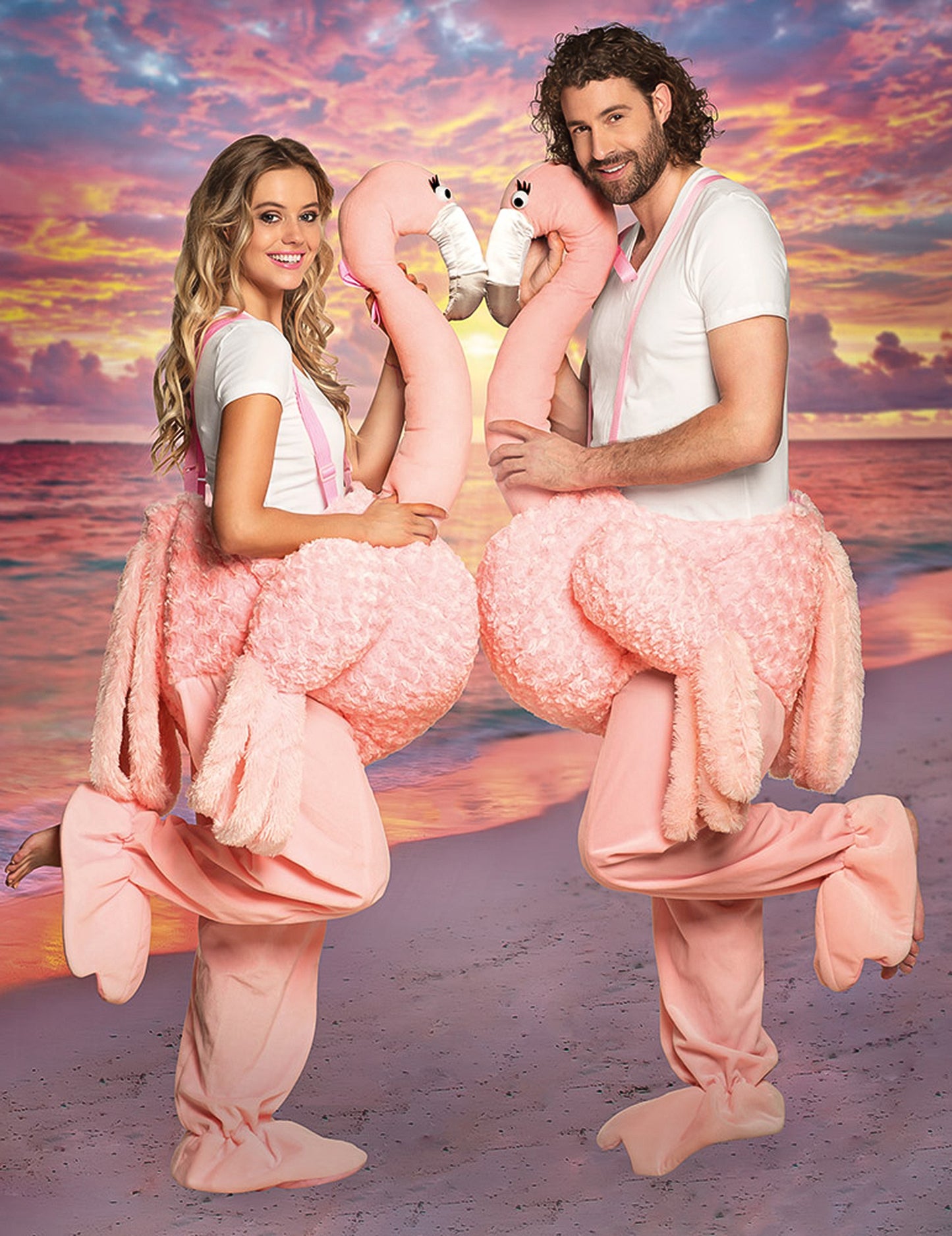 Déguisement à dos de flamant rose adulte