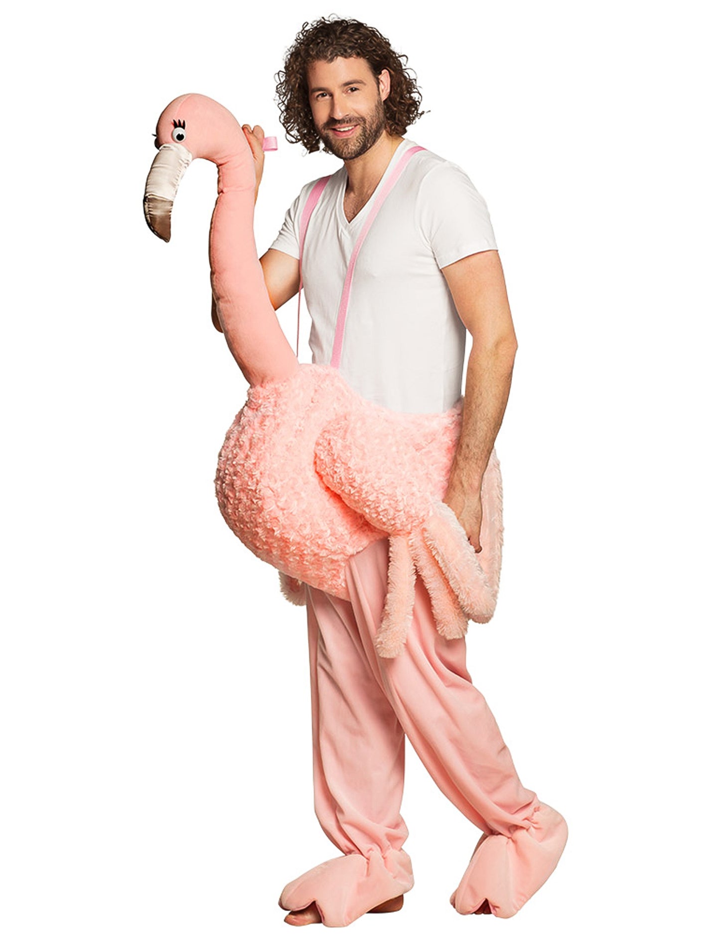 Déguisement à dos de flamant rose adulte