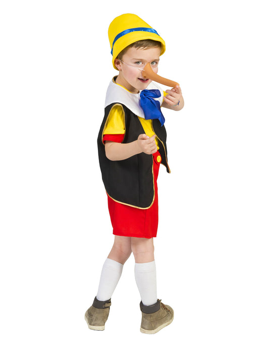 Vue de profil du déguisement de menteur pour enfant