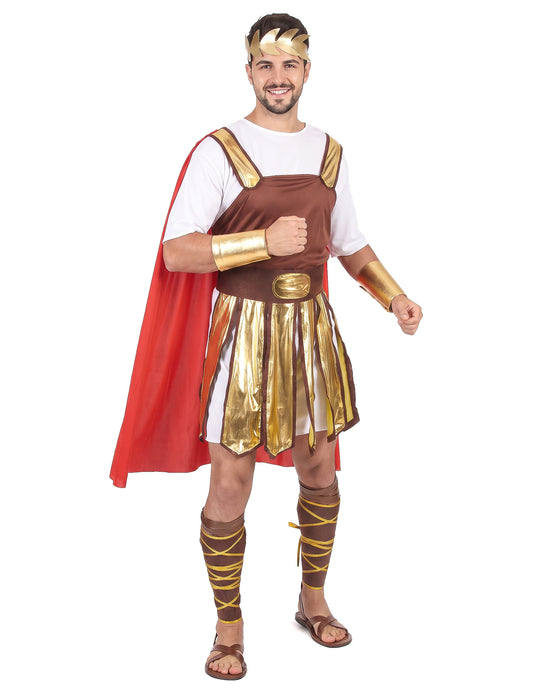 Rdeča moška kostum rimskega gladiatorja