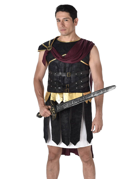 Épée tenue en main du déguisement de gladiateur Romain
