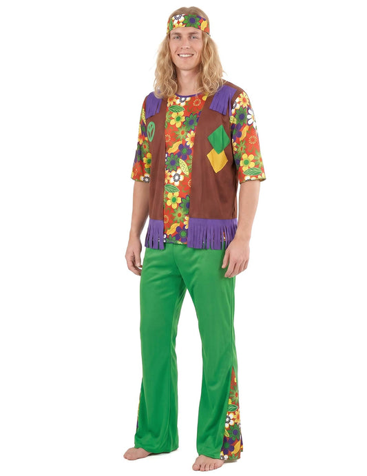 Kostum hippie cvetje moči