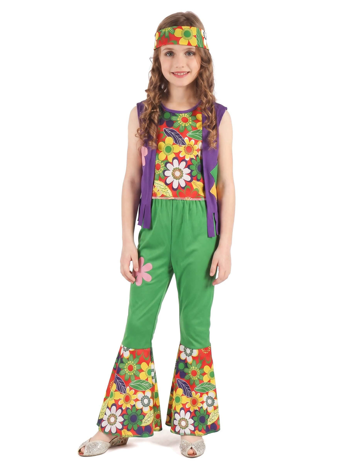 Hepper Flower Power Green Girl kostum