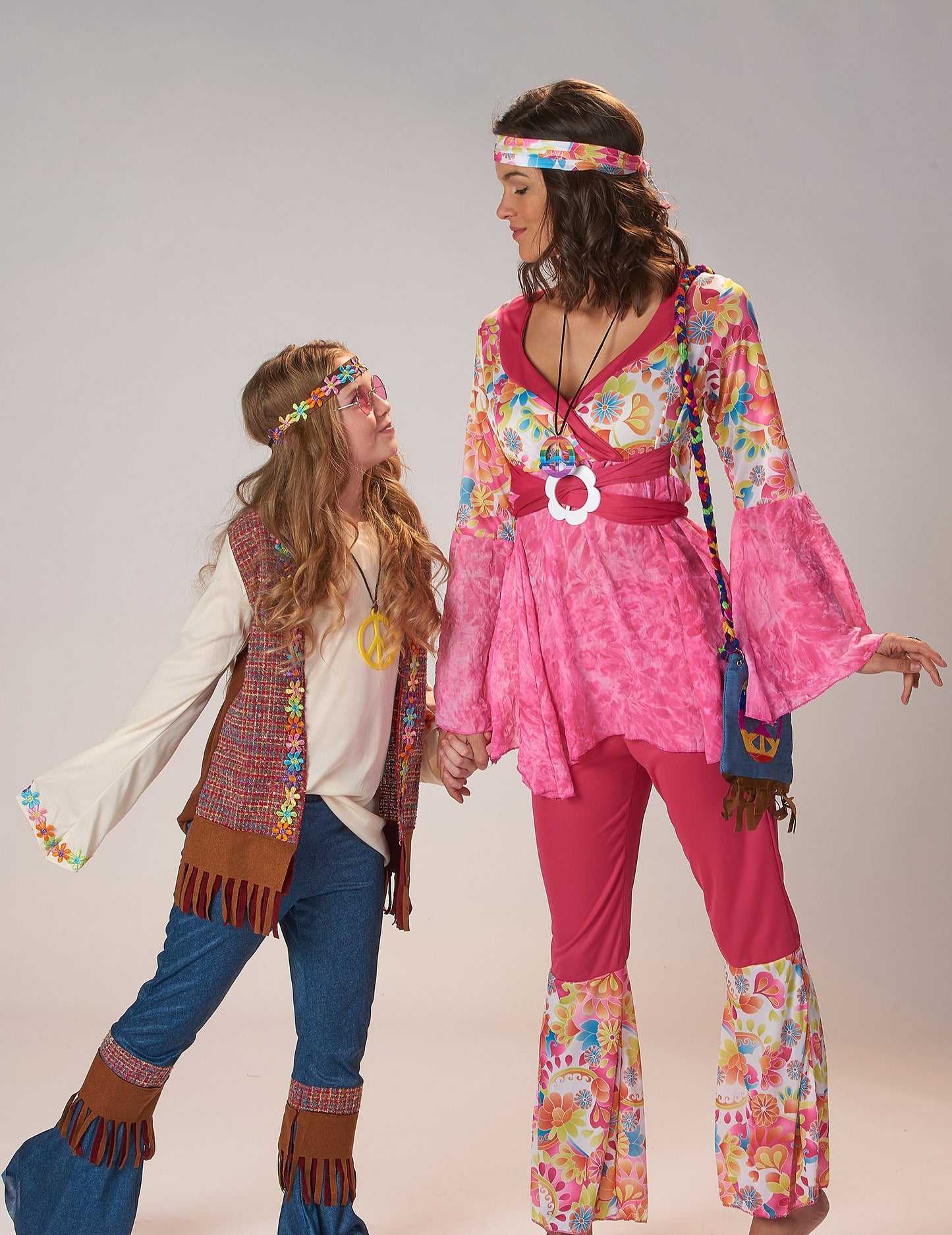 Ženski kostum rose cvet hipi