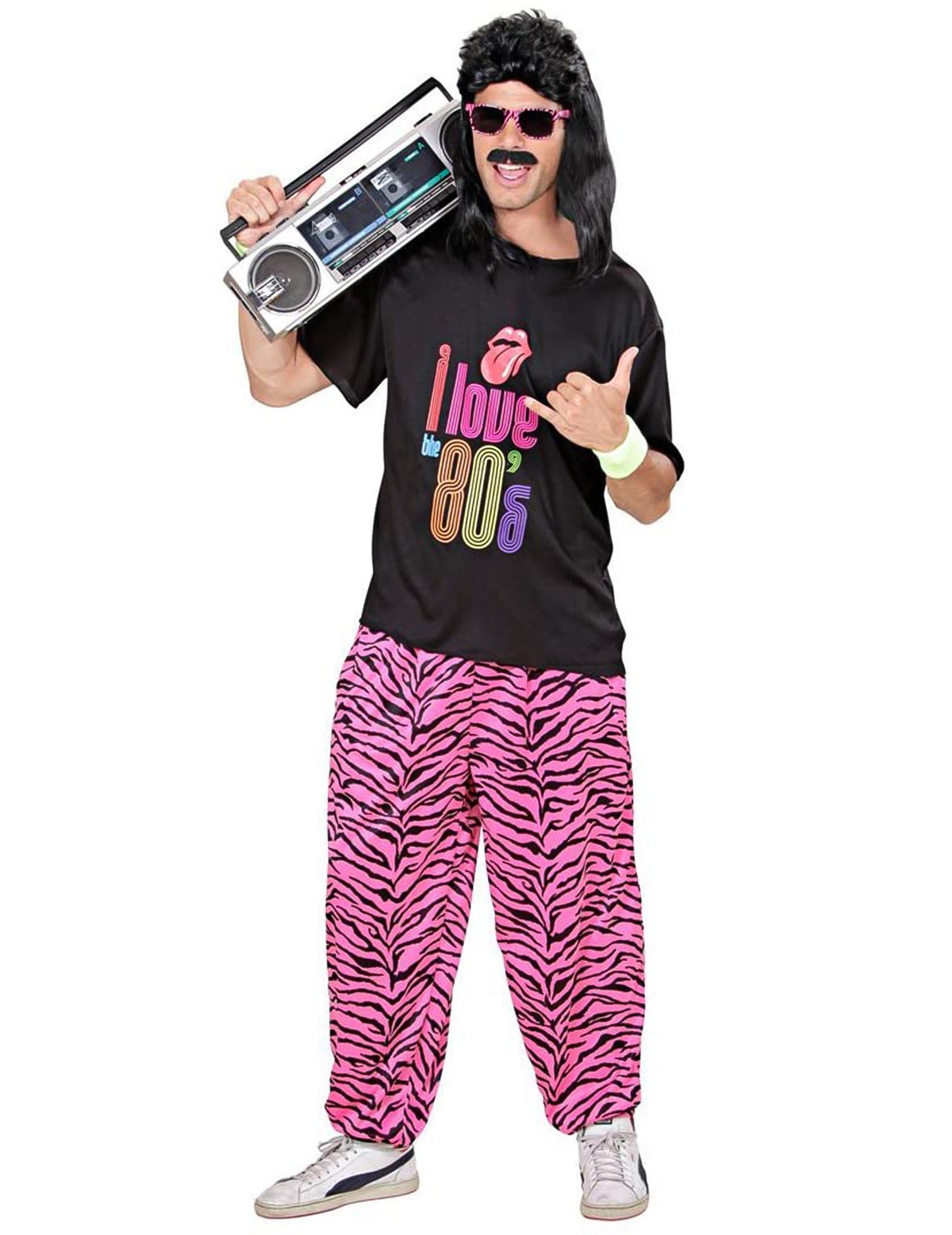 Jogging preobleka I Love 80 -ih velikih velikosti