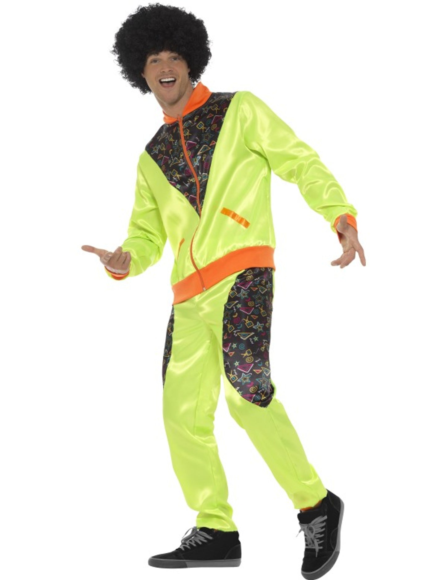 Moški zeleni retro jogging kostum