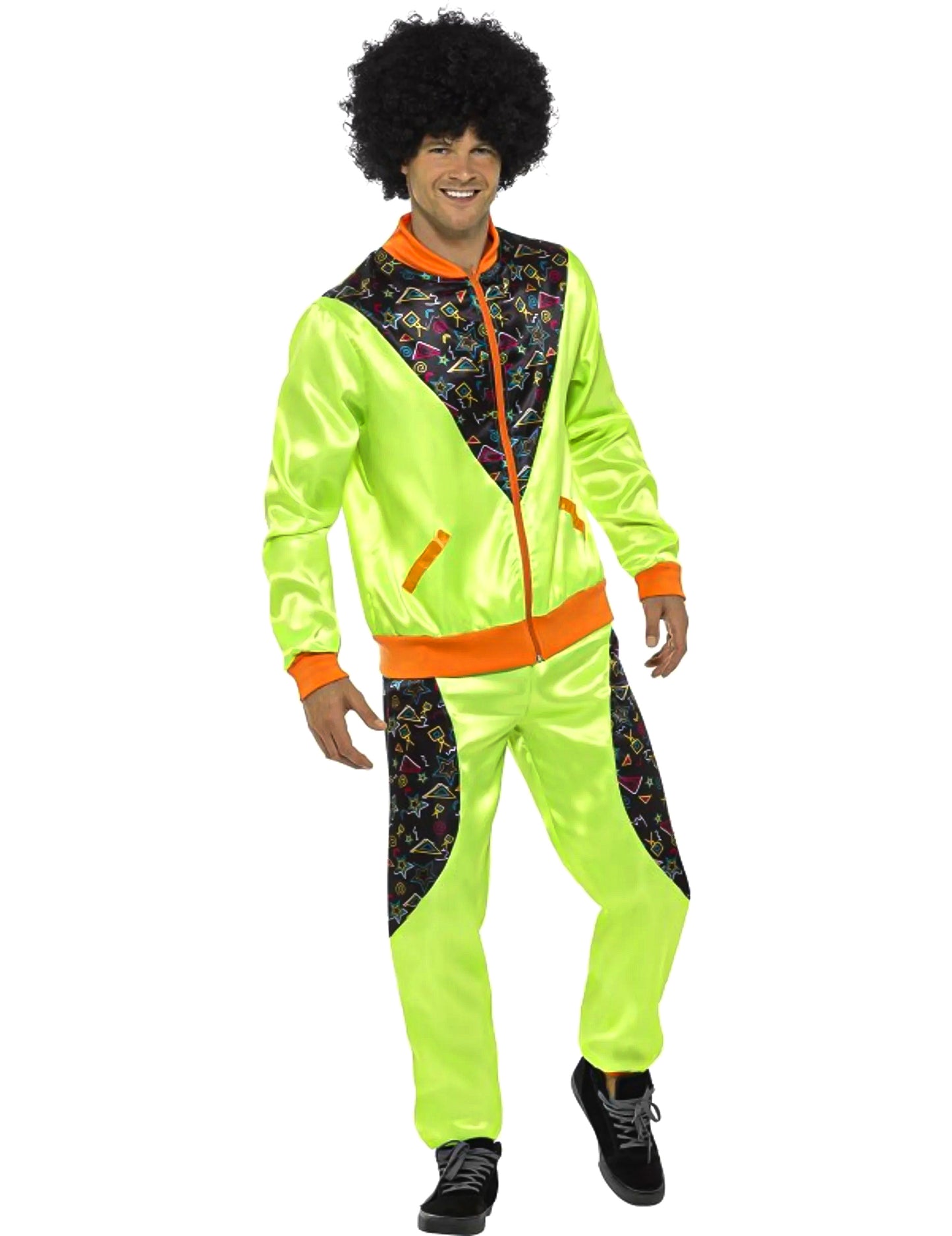 Moški zeleni retro jogging kostum