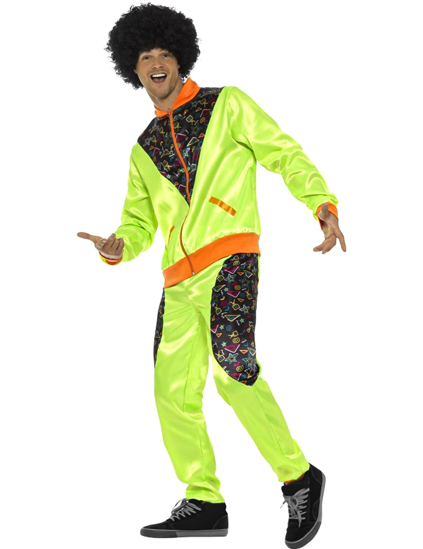 Moški zeleni retro jogging kostum