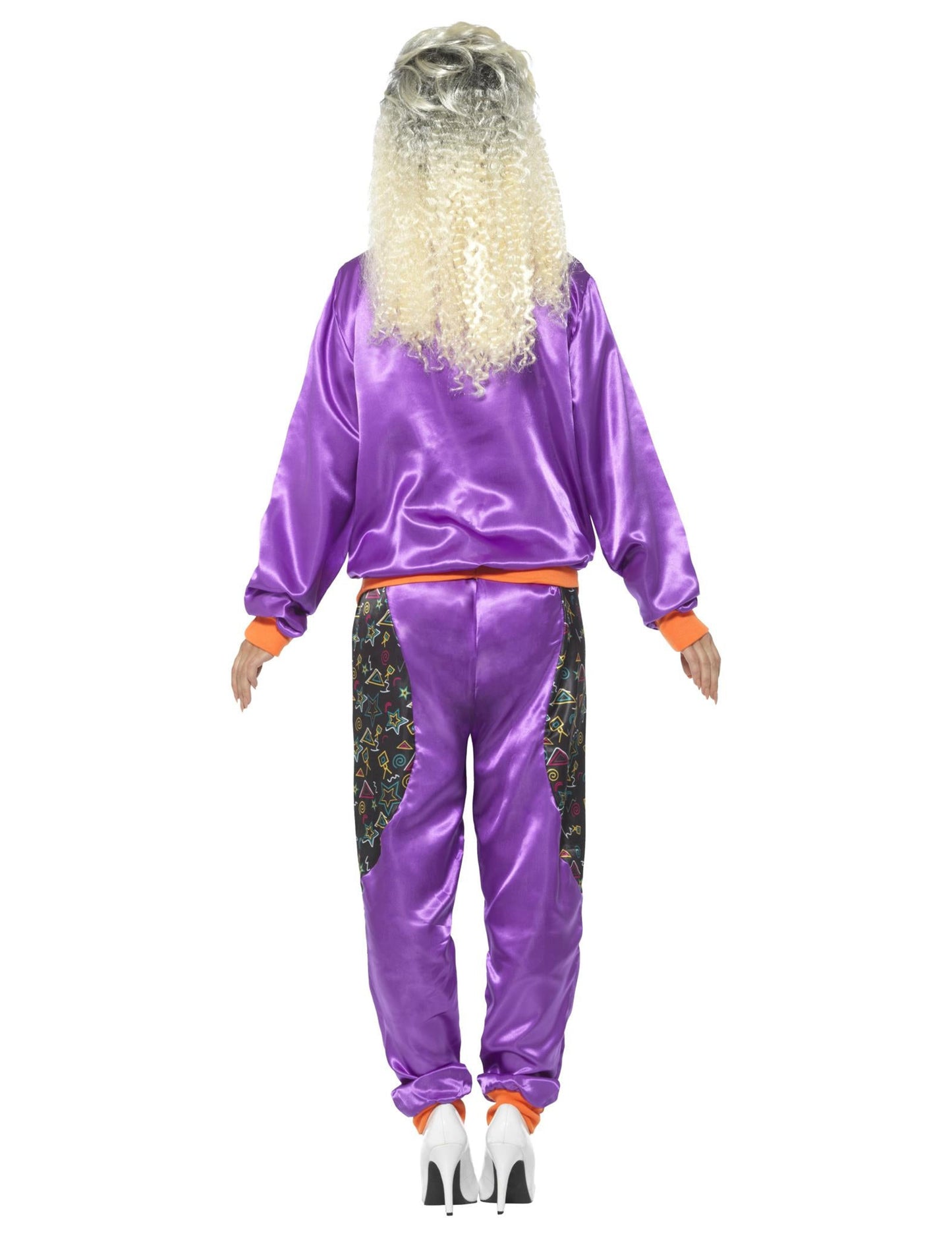 Retro vijolična ženska prikrivanje