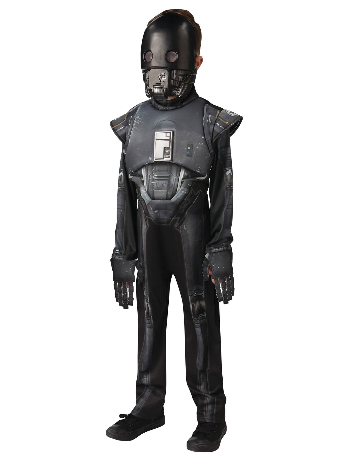 Razkošna preobleka K-2SO Star Wars Rogue One za otrok v siva in črna z masko