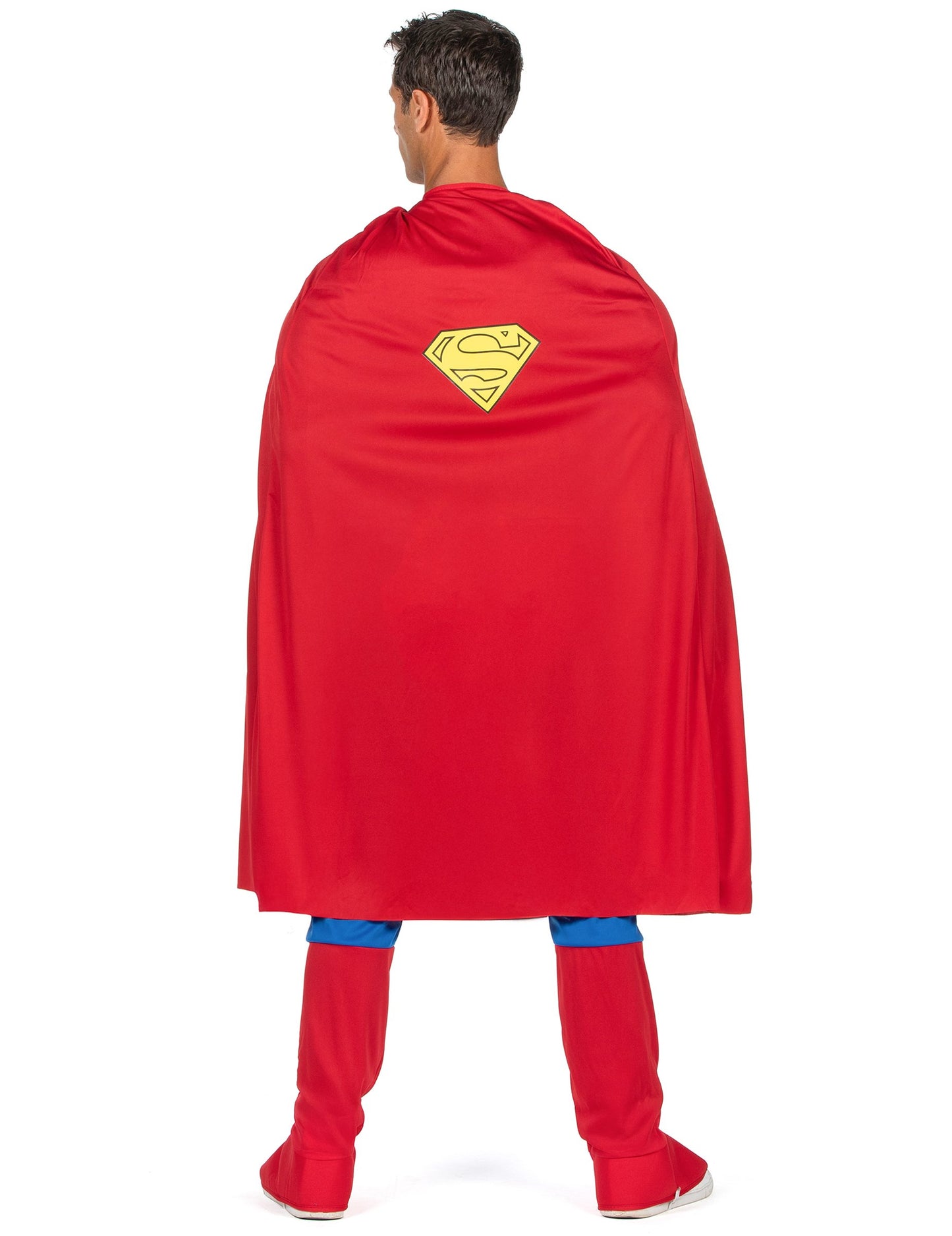 Zadnji pogled na plašč luksuznega kostuma Superman™ za moške