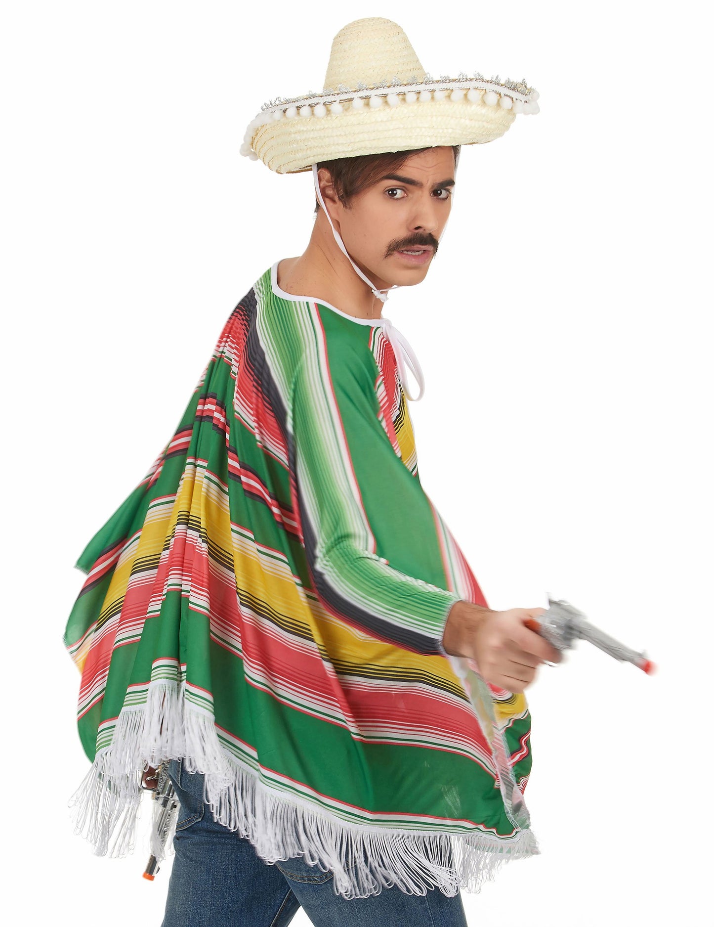 Stranski pogled mehiškega kostuma s fruškami za moške