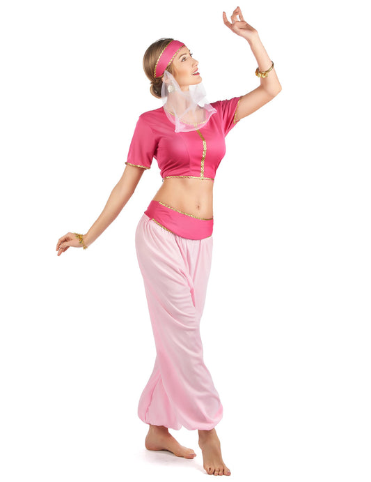 Vue de profil du déguisement oriental pour femme