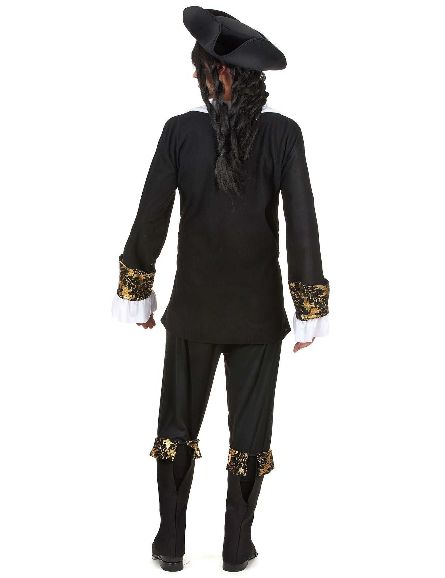 Vue de dos du déguisement de pirate à motif pour homme
