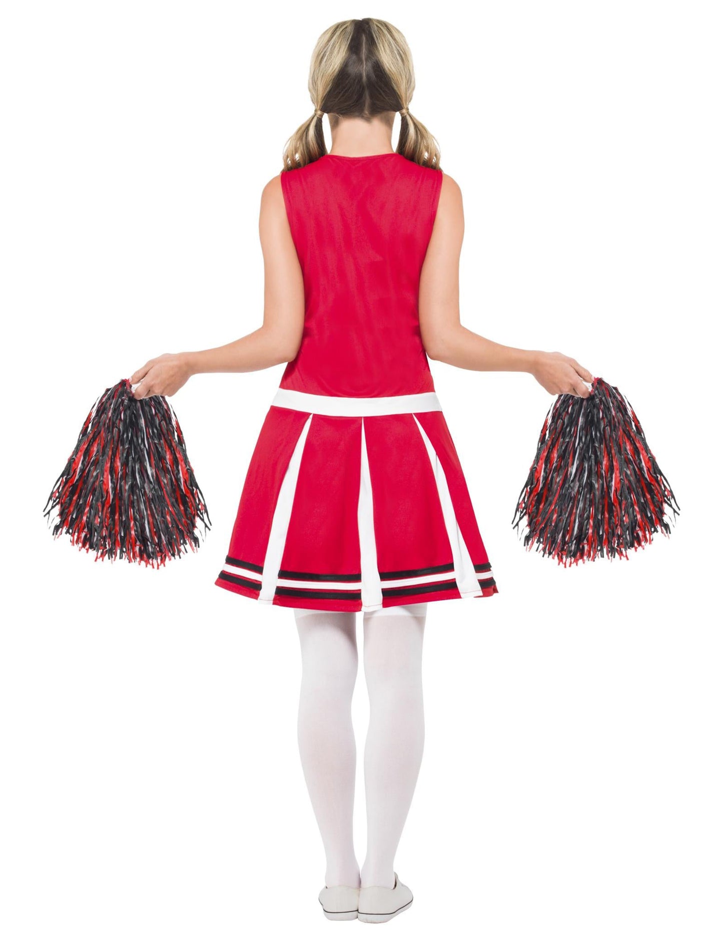 Pompom Girl White and Red Woman kostum
