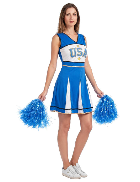 Pompom Girl USA Blue Woman kostum