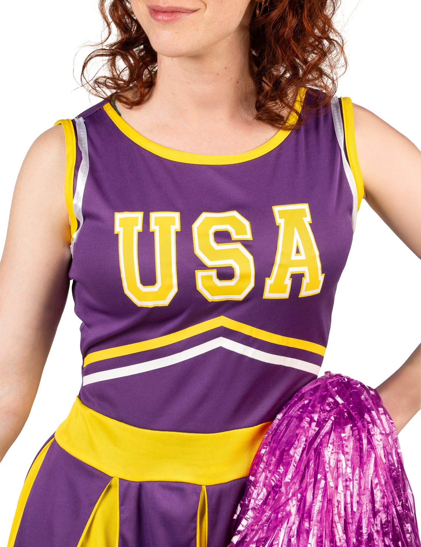 Pompom Girl USA Violet in Yellow Woman kostum