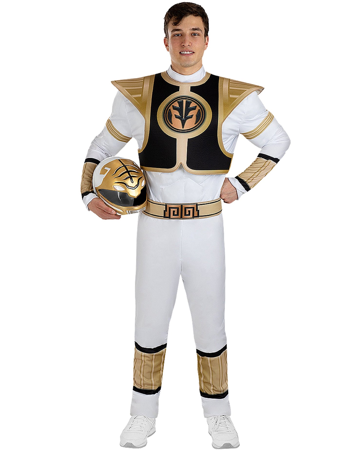 Odrasli beli kostum Power Ranger