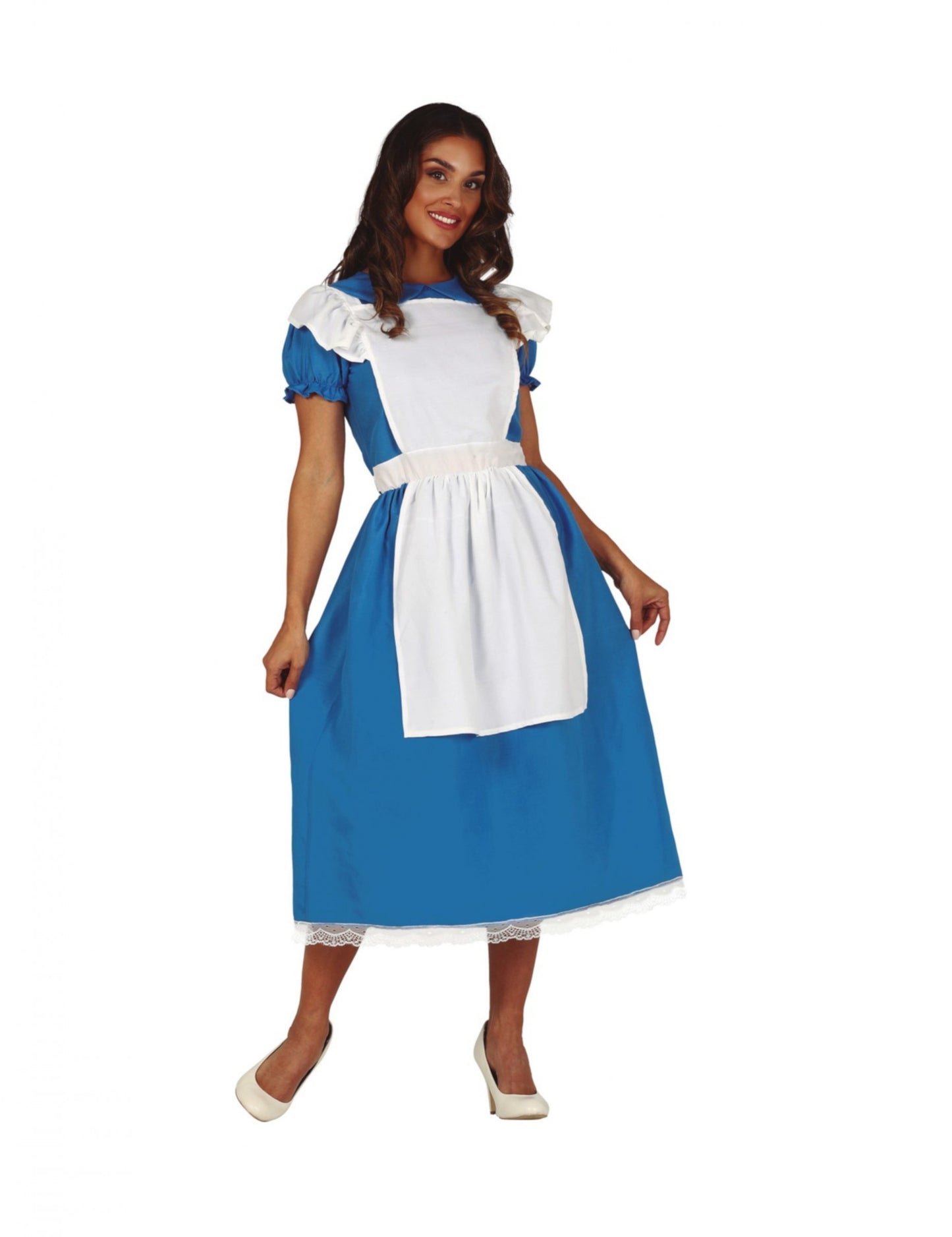 Čudovita modra princesa prikrita ženska