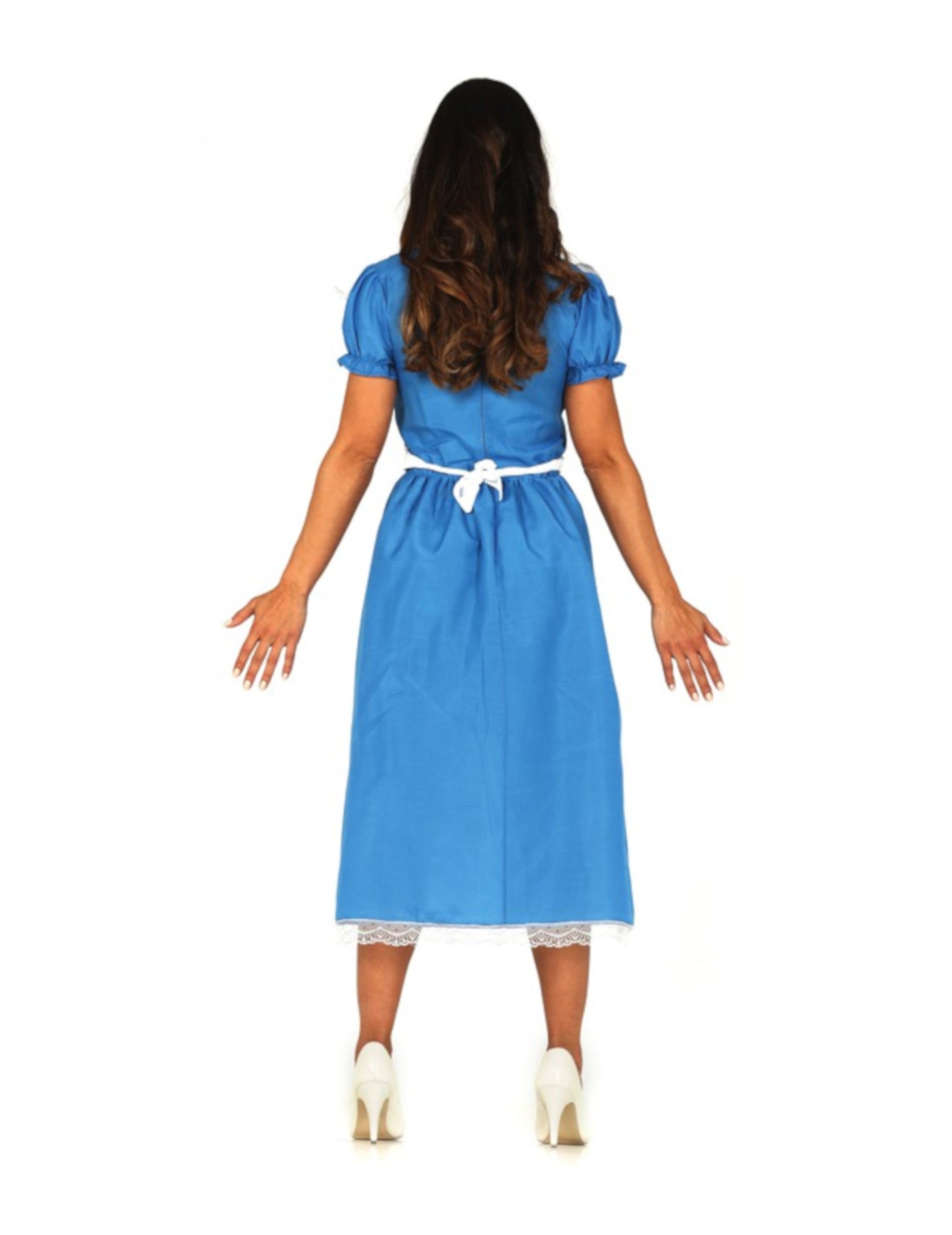 Čudovita modra princesa prikrita ženska