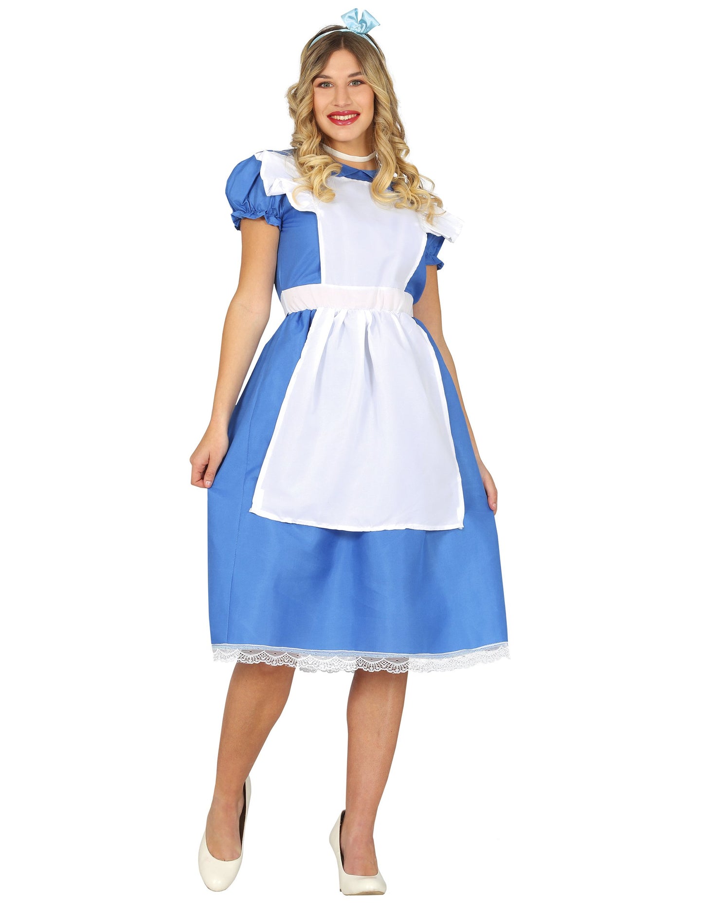 Čudovita modra princesa prikrita ženska