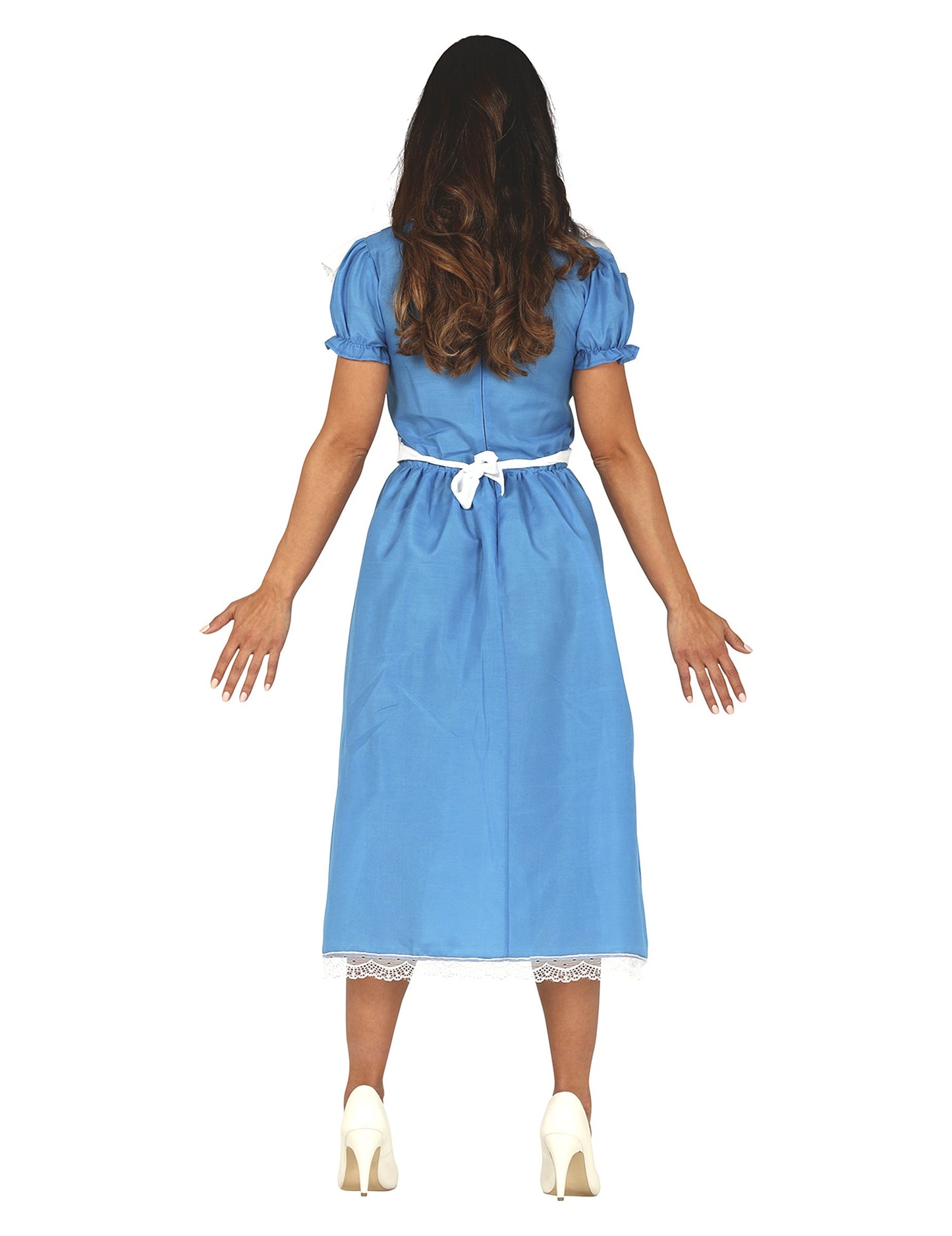 Čudovita modra princesa prikrita ženska