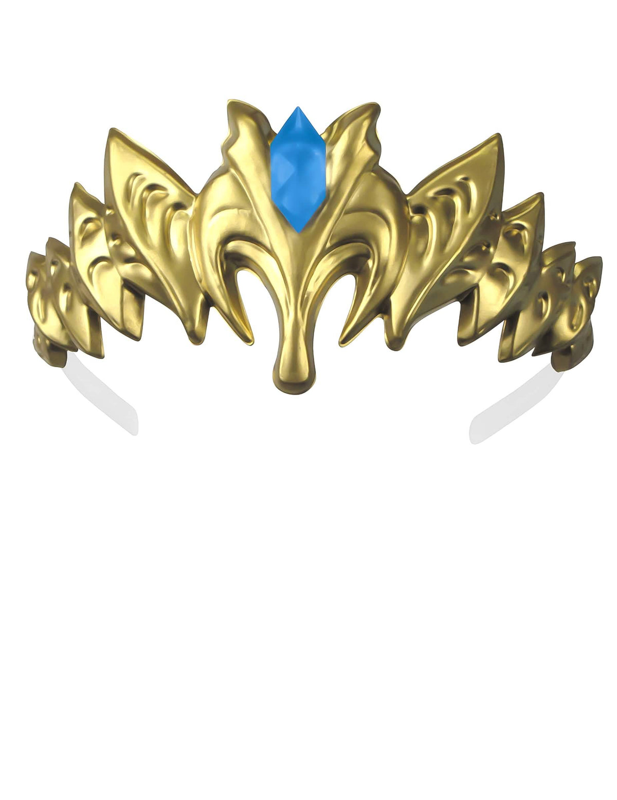 Zlata tiara z modrim kamnom za razkošno princeskino preobleko Zelda