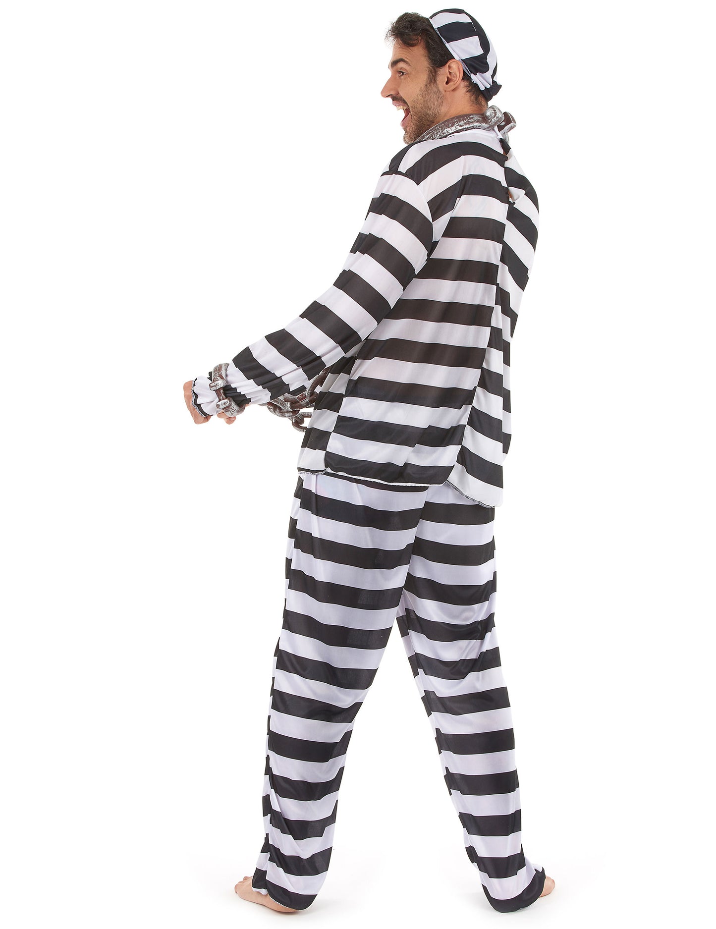 Črno -beli zapornik preoblečen