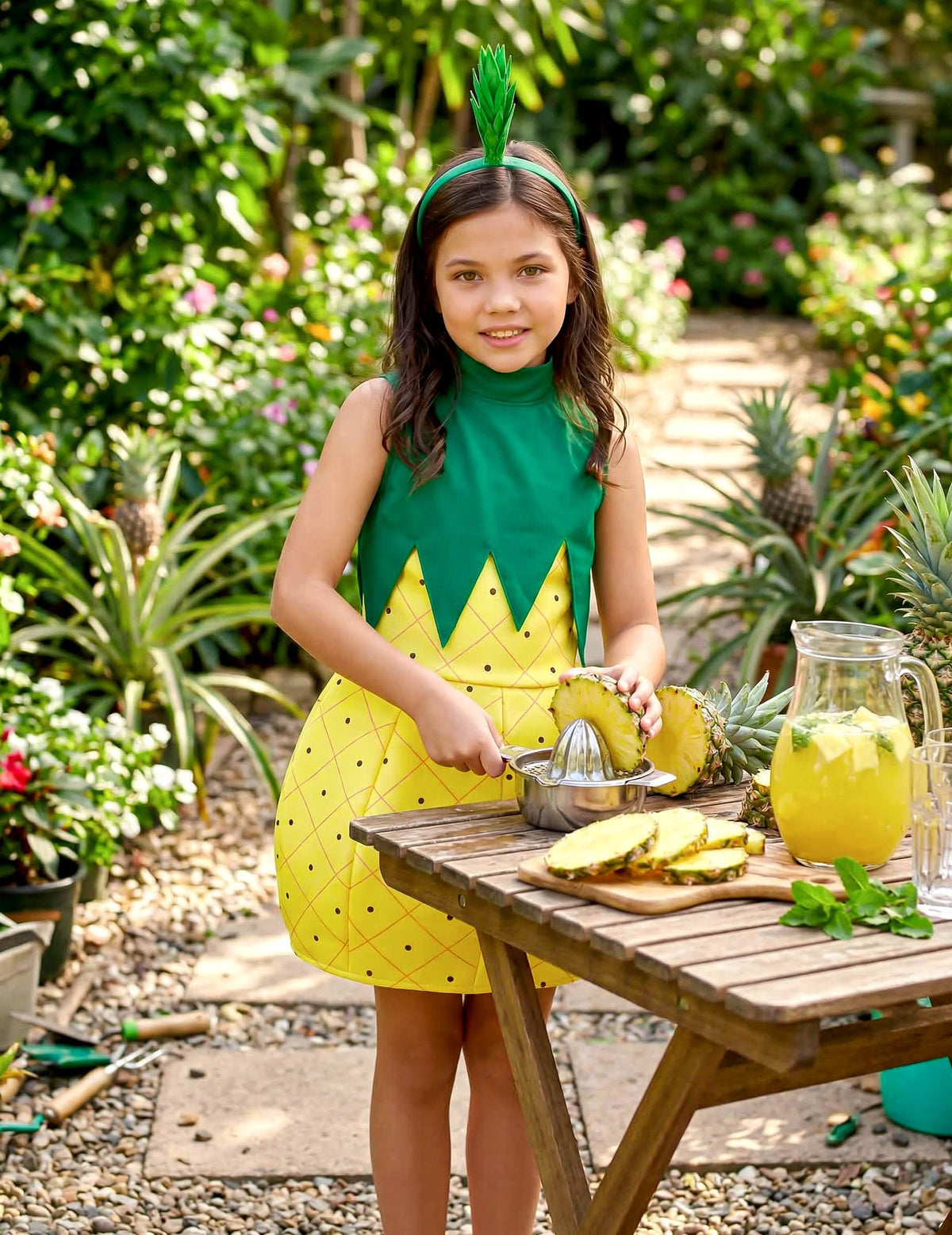 Prikaz kostuma obleke ananas