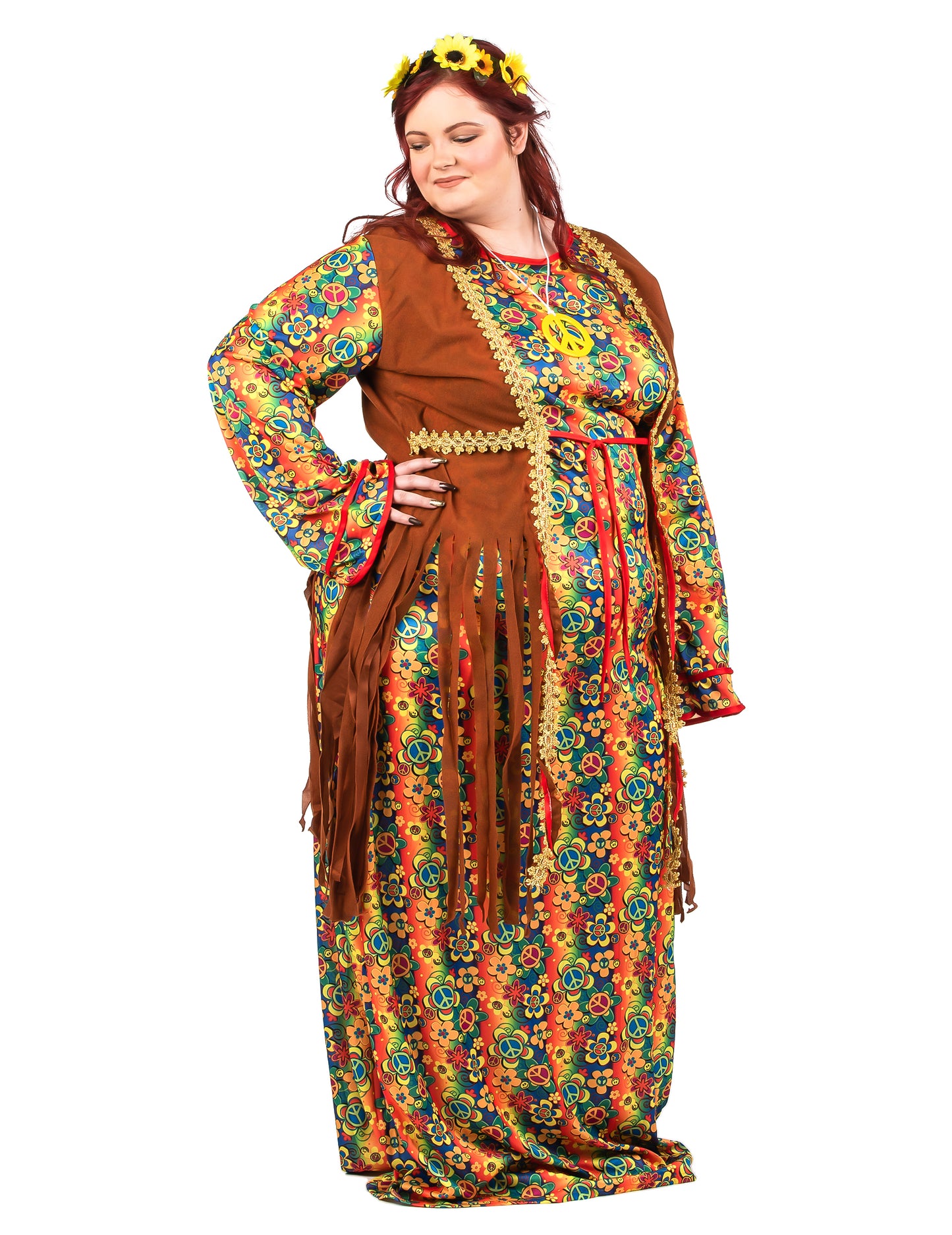Hippie ženska hipi dolga obleka hipi