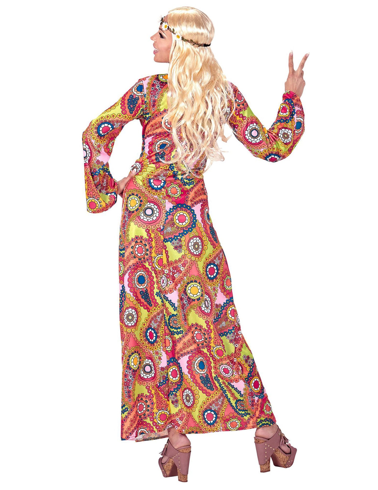 Hippie multicolor hippie obleka kostume