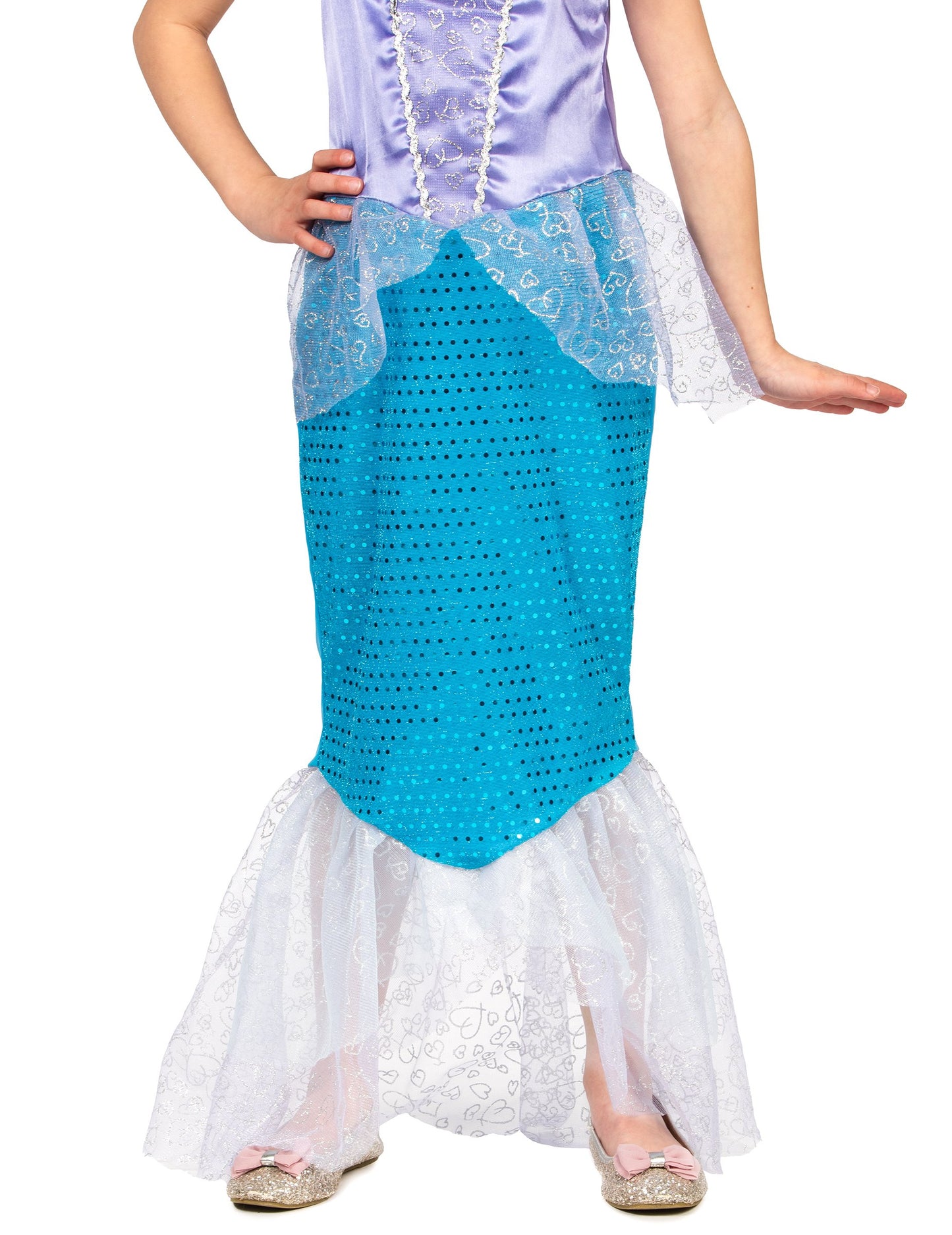 Deklica sirena kostum