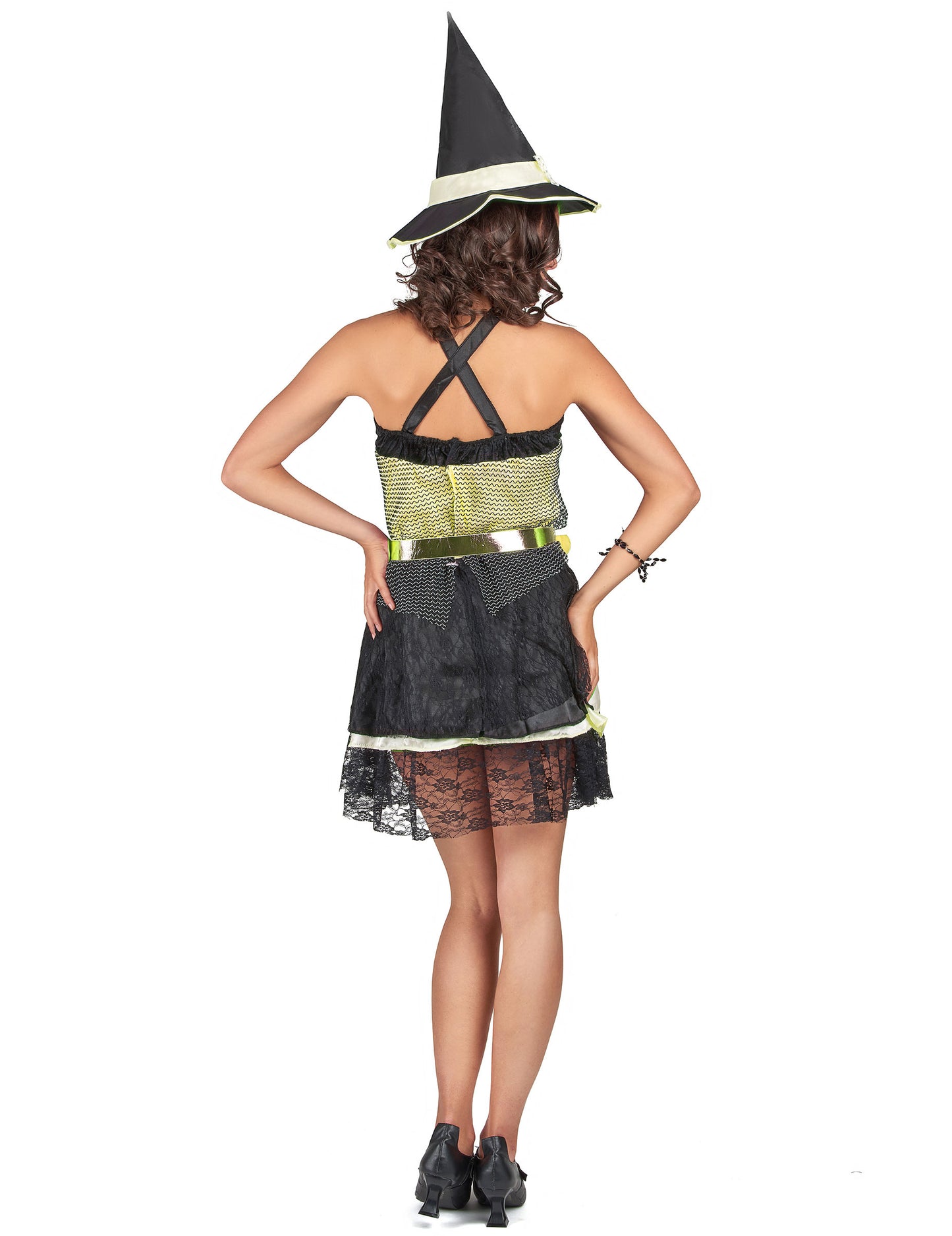 Halloween zlata čarovnica preoblečena