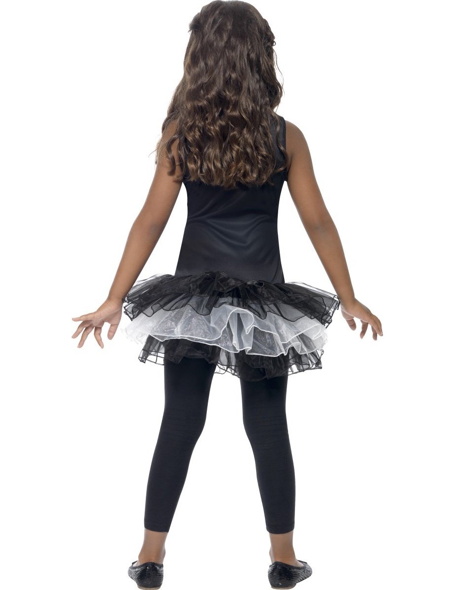 SKELETON TUTU BLACK GIEL HALLOWEEN