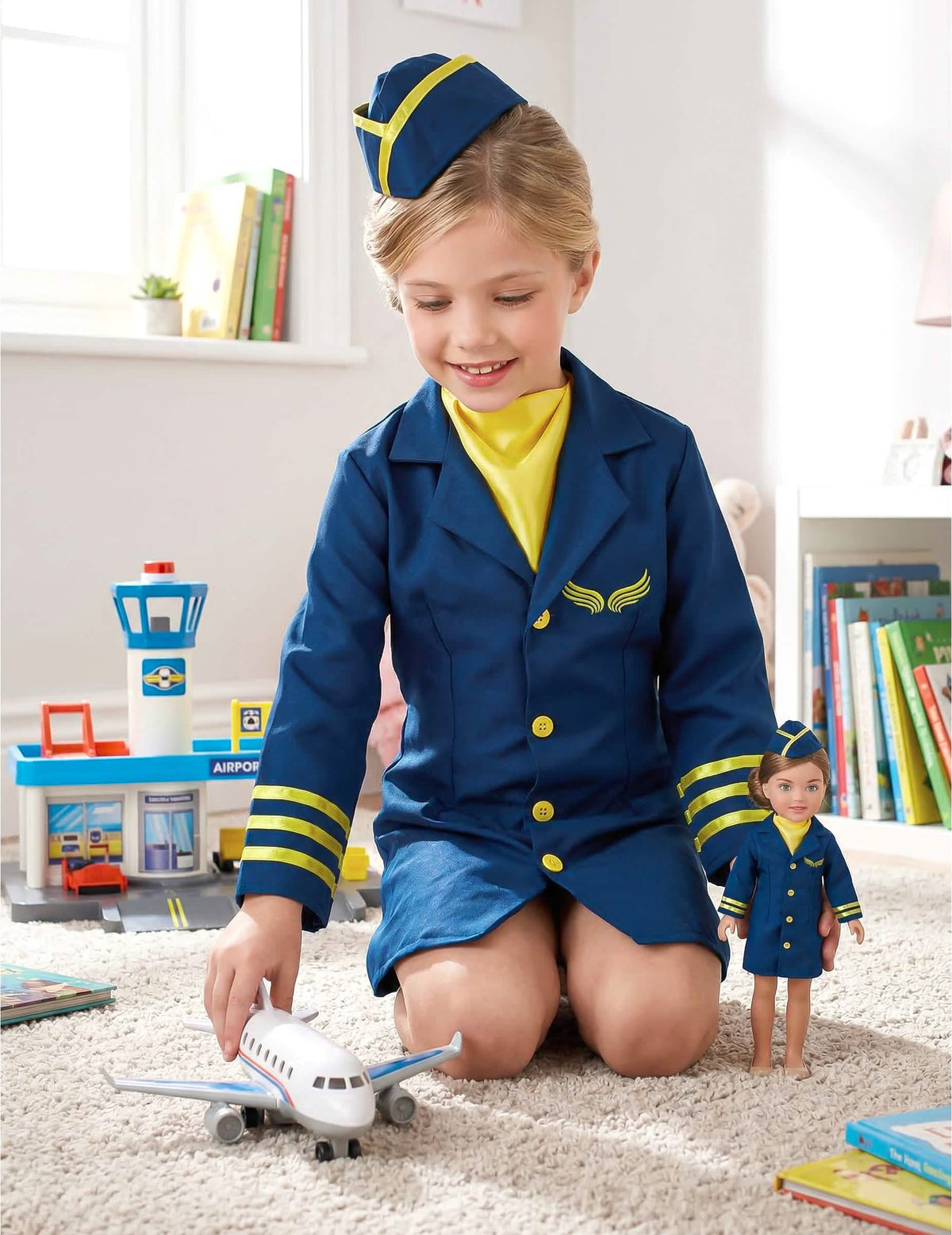 Prikaz z dodatki za igro uniforme stevardese
