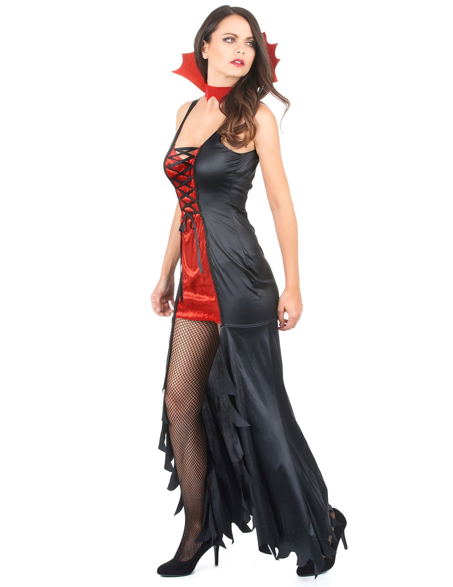 Rdeča in črna noč čarovnic vampirski kostum