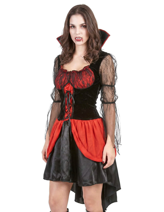 Seksi rdeči vampirski preobleka