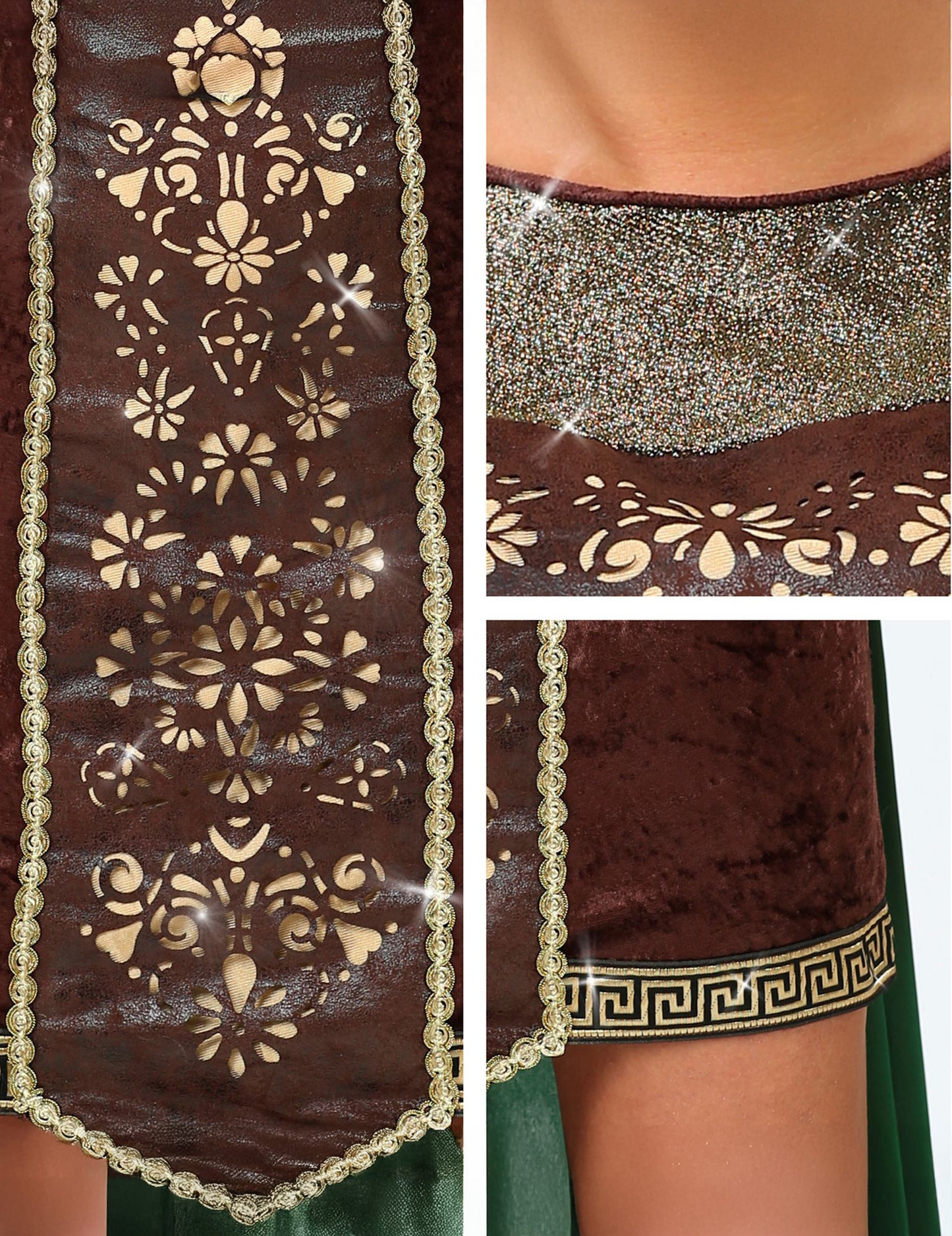 Viking krzno preobleko z ženskim rtom