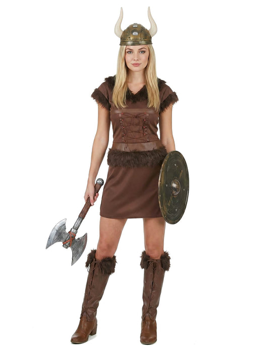 Viking kostum seksi rjava ženska