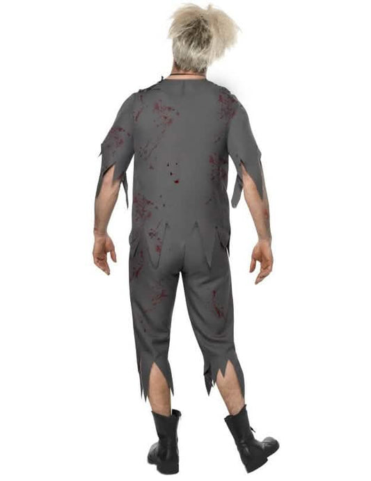 Vue de dos du déguisement de zombie écolier