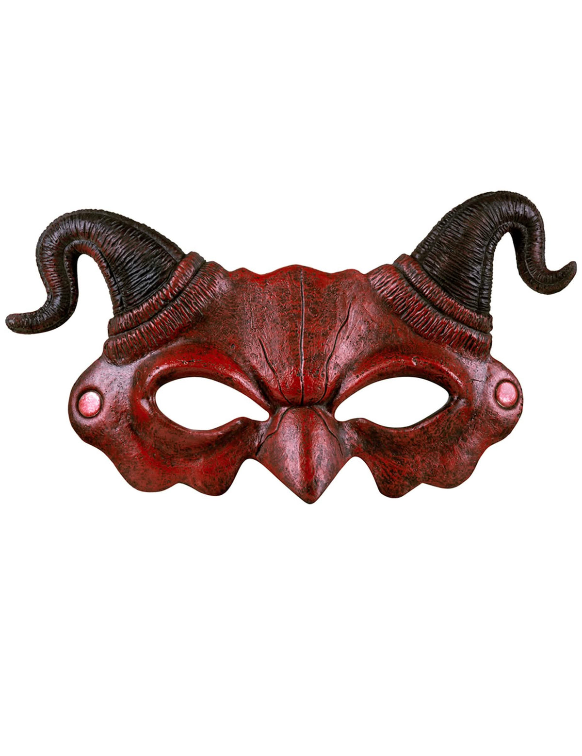 Pogled od spredaj na demonsko polmasko za odrasli