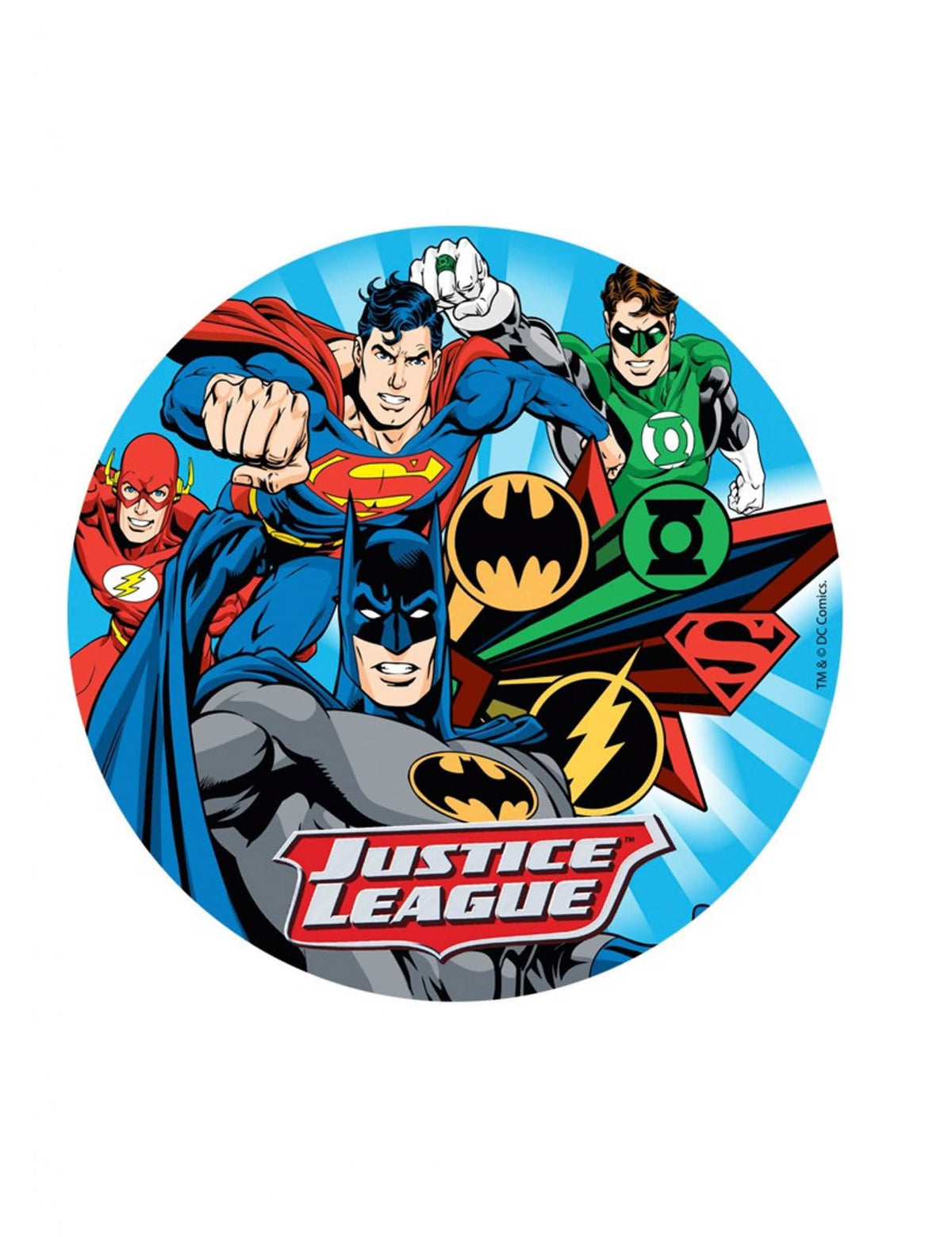 Hostija Justice League za otrok pisana z Batman in Superman
