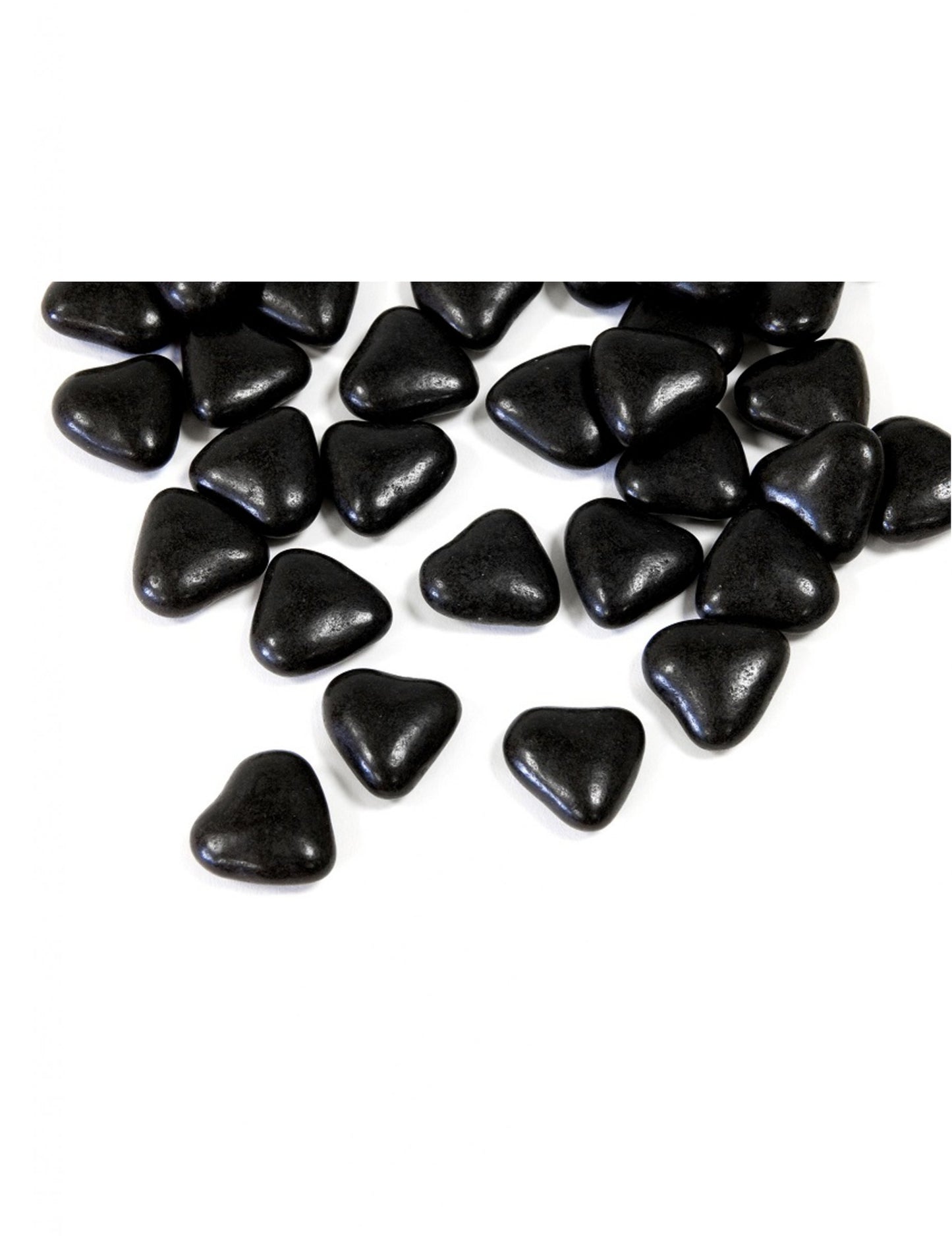 Čokoladni mini srčki v črni barvi 250 g za obhajilo